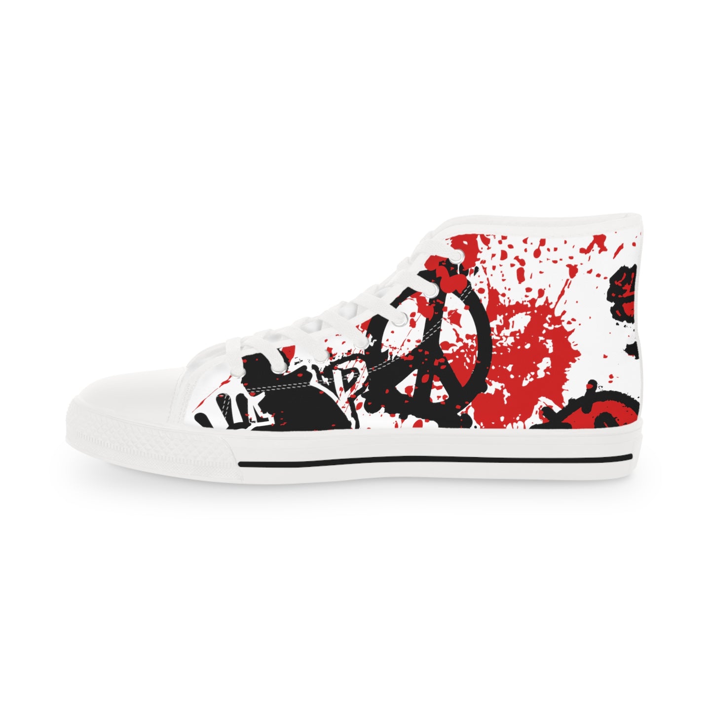 Men's Allstar Famous Paint Splatter Logo High Top Sneakers