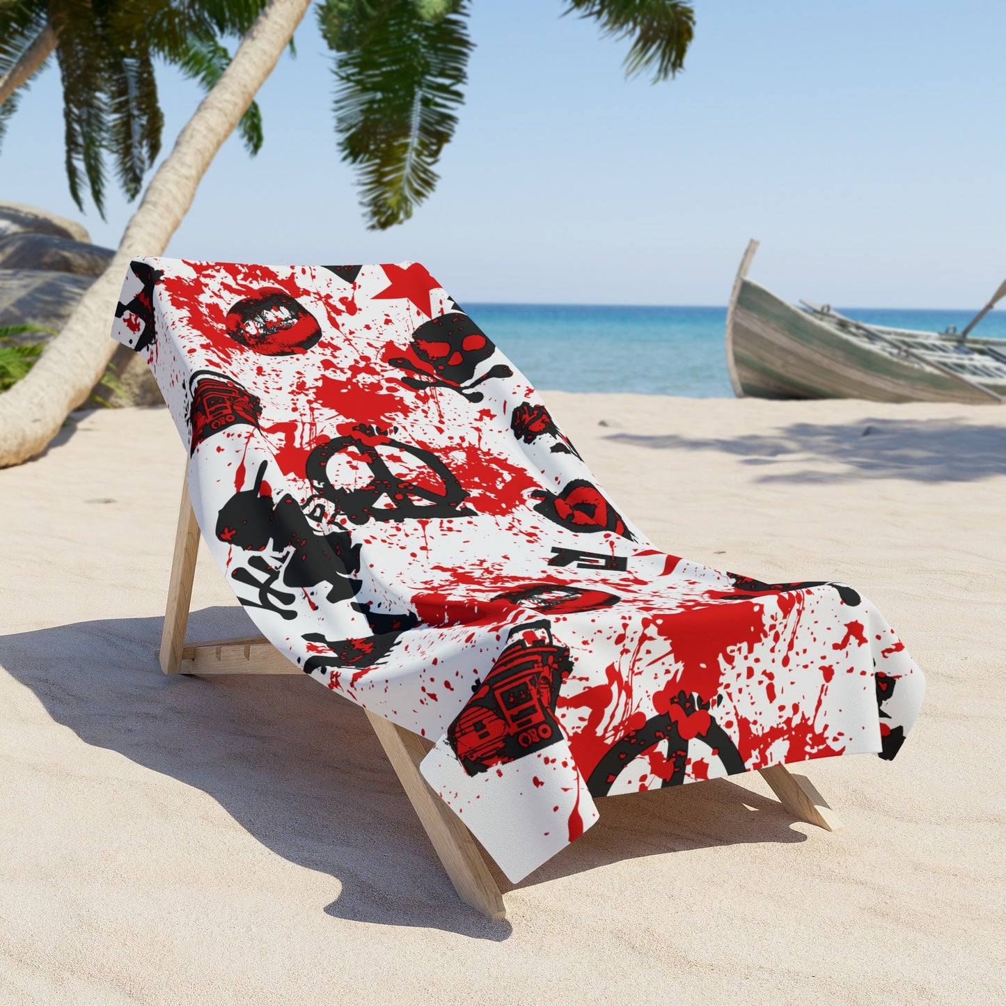 Allstar Famous Paint Splatter Beach Towel