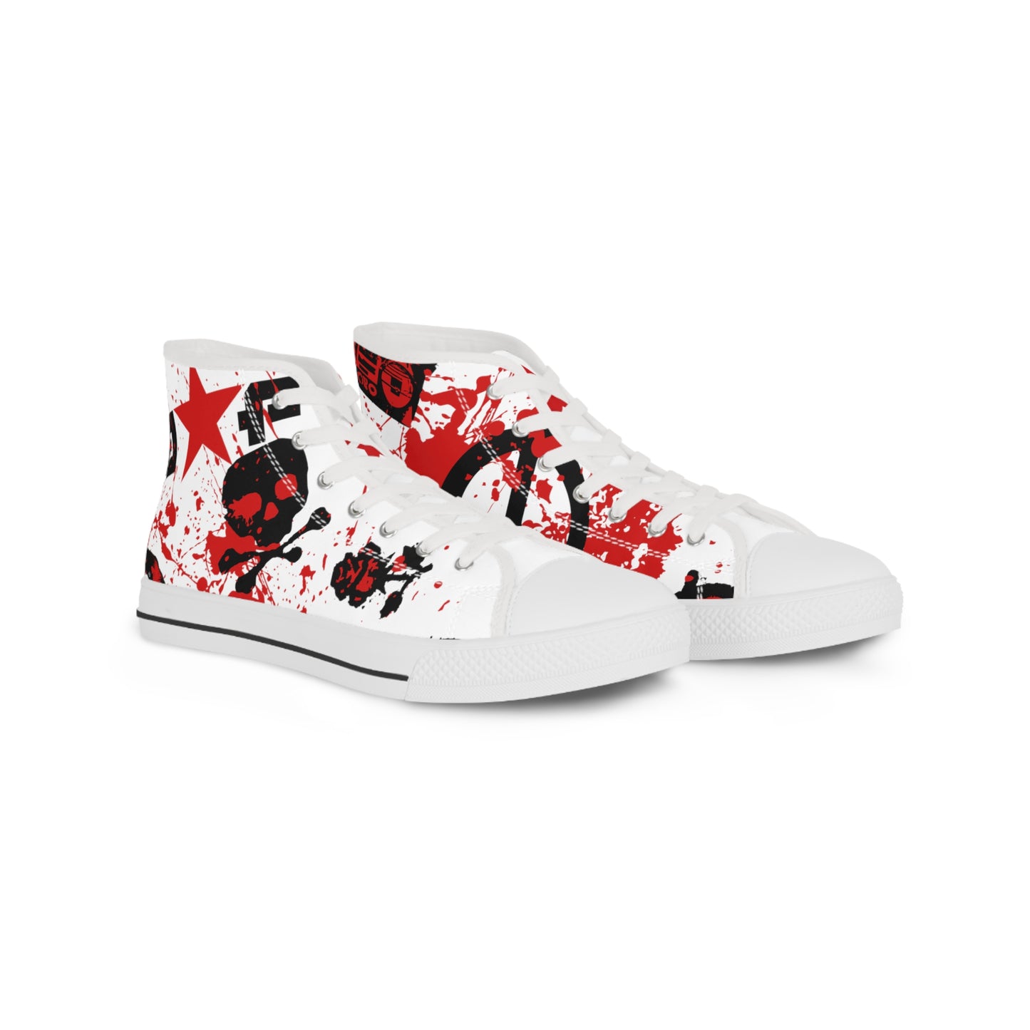 Men's Allstar Famous Paint Splatter Logo High Top Sneakers