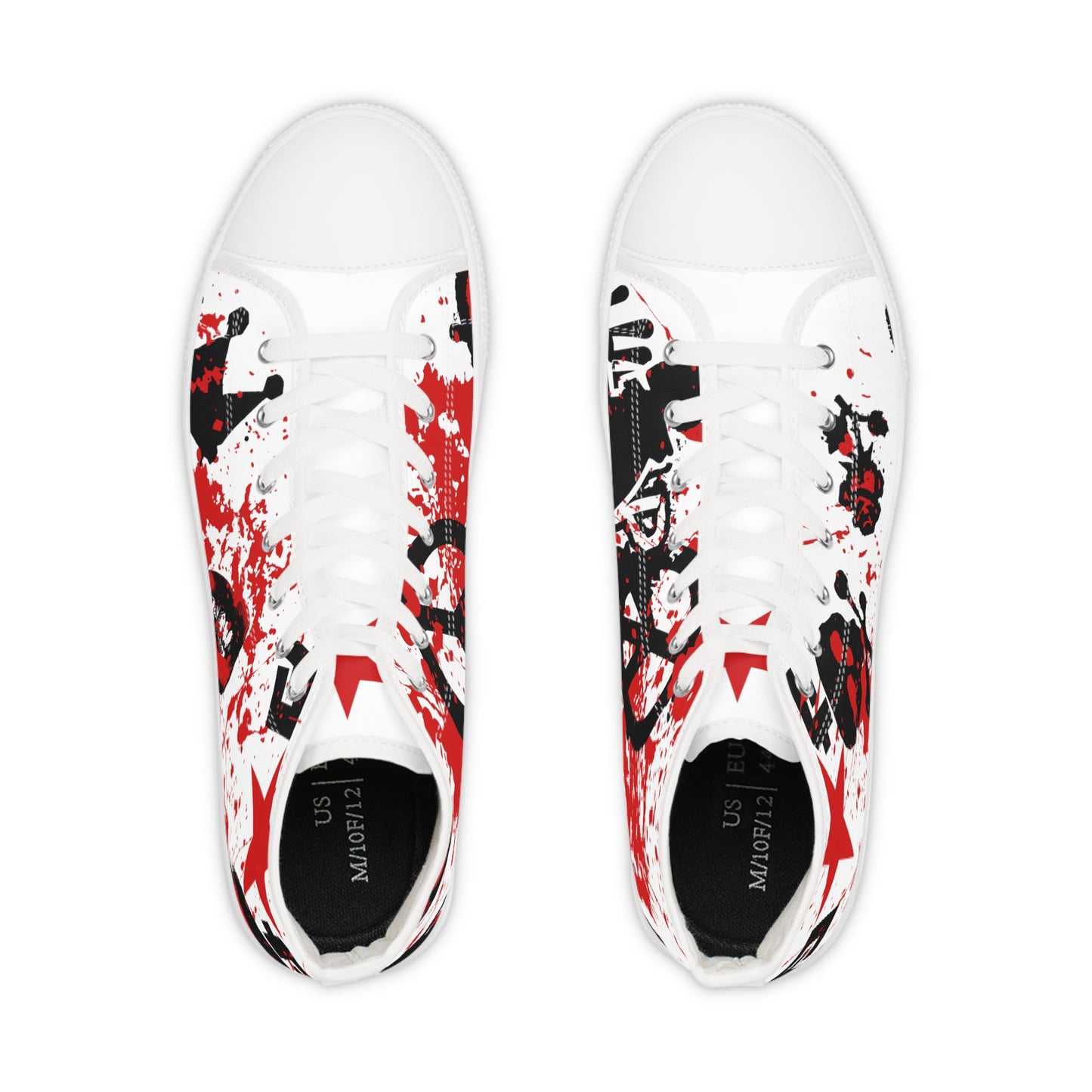 Men's Allstar Famous Paint Splatter Logo High Top Sneakers