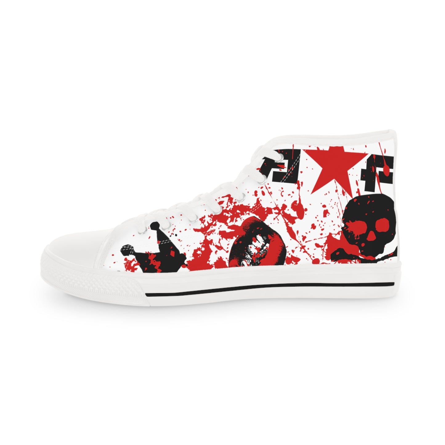 Men's Allstar Famous Paint Splatter Logo High Top Sneakers